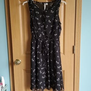 LC bow print dress